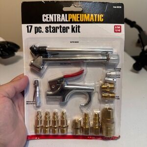 Central Pneumatic Starter Kit Silver 17pc Air Compressor Accessories